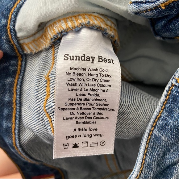 Aritzia Sunday Best Denim Shorts - Picture 6 of 6